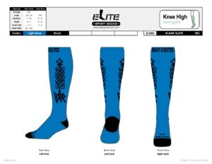 Blue and Black Socks